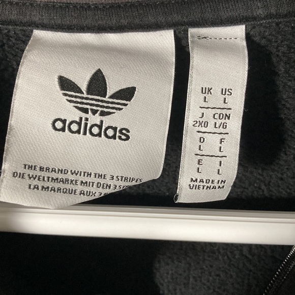 Adidas Quarterzip Colorblock Sweatshirt - Picture 2 of 2